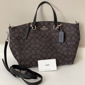 Coach Outline Signature Kelsey Crossbody Satchel